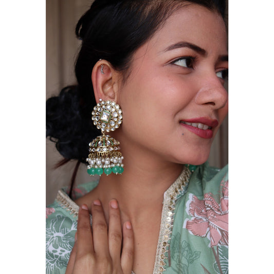 Jhumka Kundan Earrings