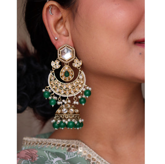 Chand Bali Kundan Earrings