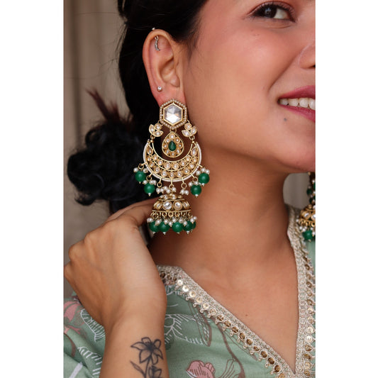 Chand Bali Kundan Earrings