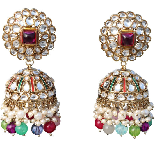 Jhumka Kundan Earrings