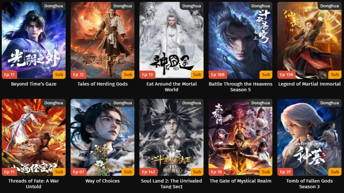 Anichin Jadi Pilihan Favorit Pecinta Donghua Subtitle Indonesia Gratis dengan Koleksi Terlengkap